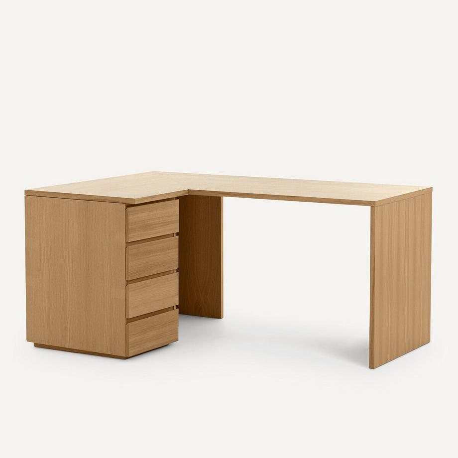 AM.PM Plateau d'angle plaqué chêne L165 cm  