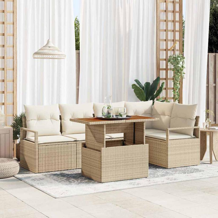 VidaXL Set di Mobili da Esterno Polyrattan  