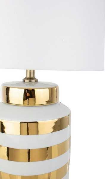 mutoni Lampe à poser Honey porcelaine or  