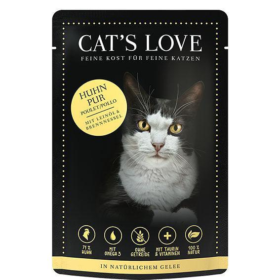 Cat's Love  Adult Huhn pur, 85g 