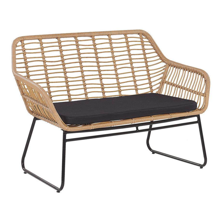 Beliani Salon de jardin en Polyrotin Rustique MINORI  