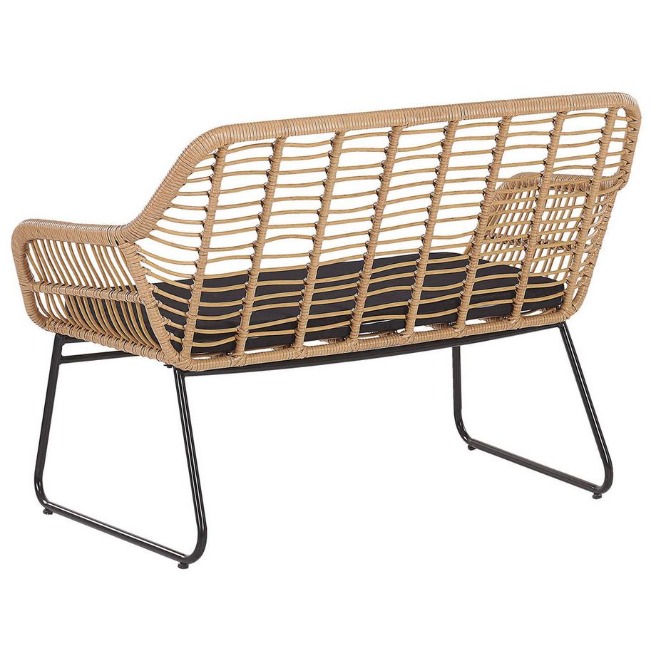 Beliani Salon de jardin en Polyrotin Rustique MINORI  