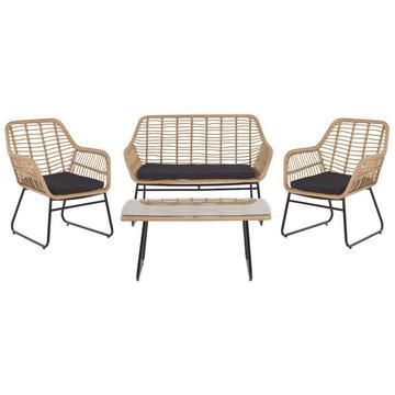 Set da esterno en Rattan sintetico Rustico MINORI