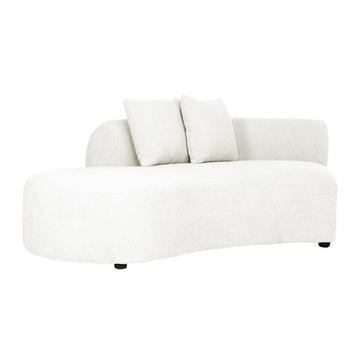 Sofa Element Grayson Ottomane links weiss 210