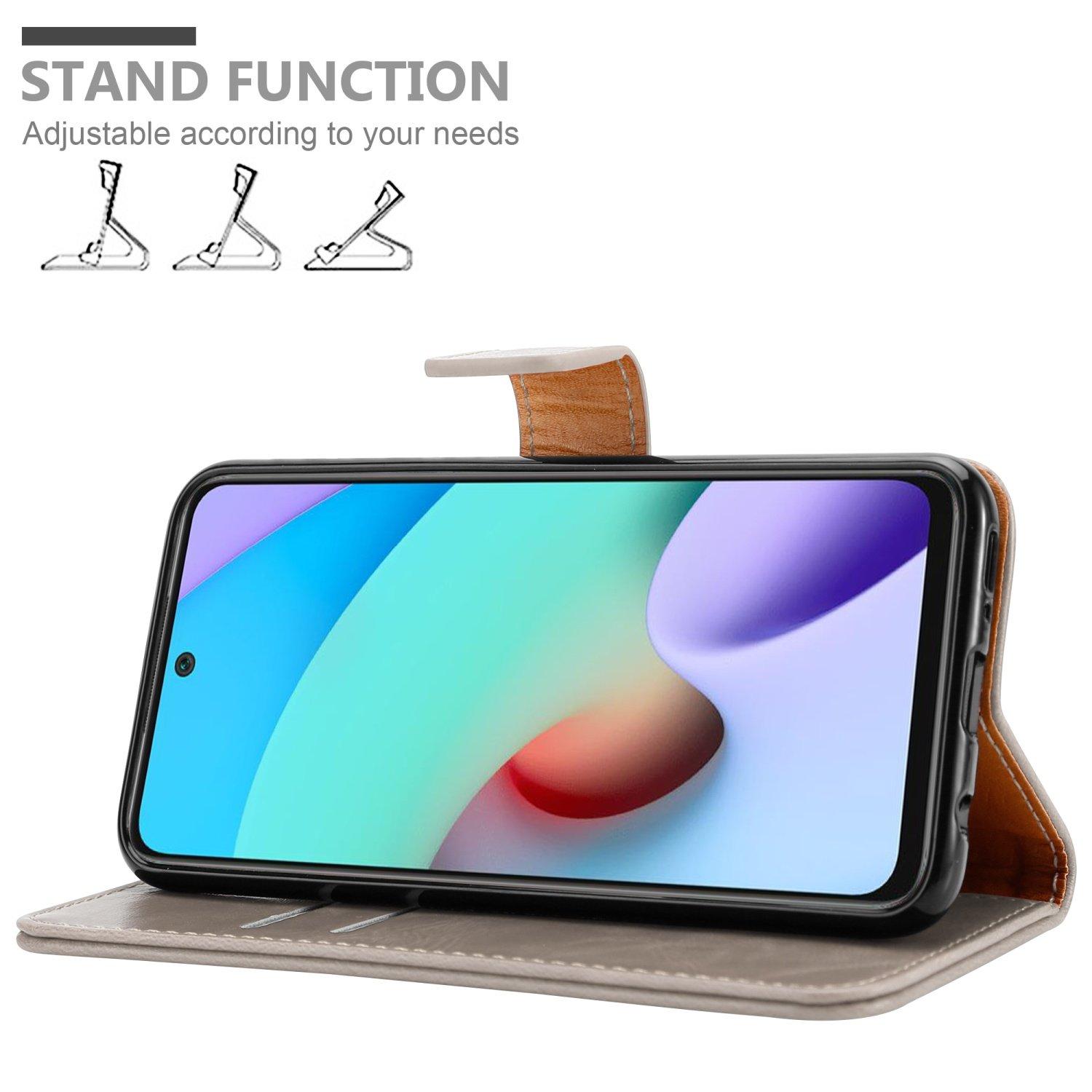 Cadorabo  Housse compatible avec Xiaomi RedMi 10 4G - Coque de protection avec fermeture magnétique, fonction de support et compartiment pour carte 