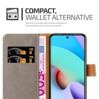 Cadorabo  Housse compatible avec Xiaomi RedMi 10 4G - Coque de protection avec fermeture magnétique, fonction de support et compartiment pour carte 