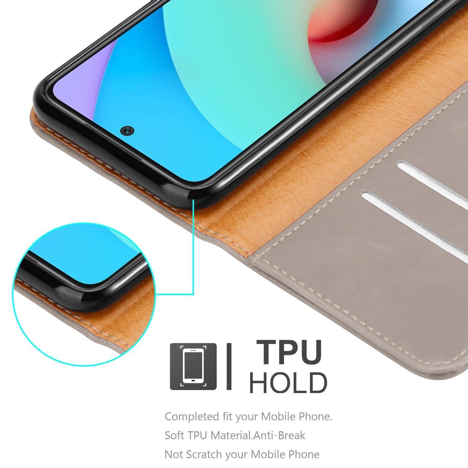 Cadorabo  Housse compatible avec Xiaomi RedMi 10 4G - Coque de protection avec fermeture magnétique, fonction de support et compartiment pour carte 