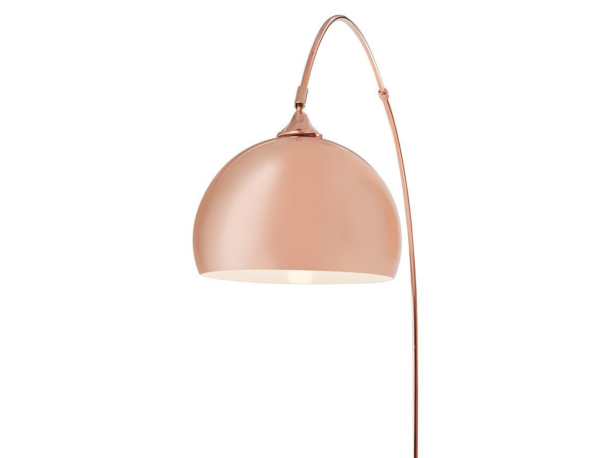 OZAIA Grand lampadaire arc style art déco OMBRAGE Métal marbre 1Cuivré  