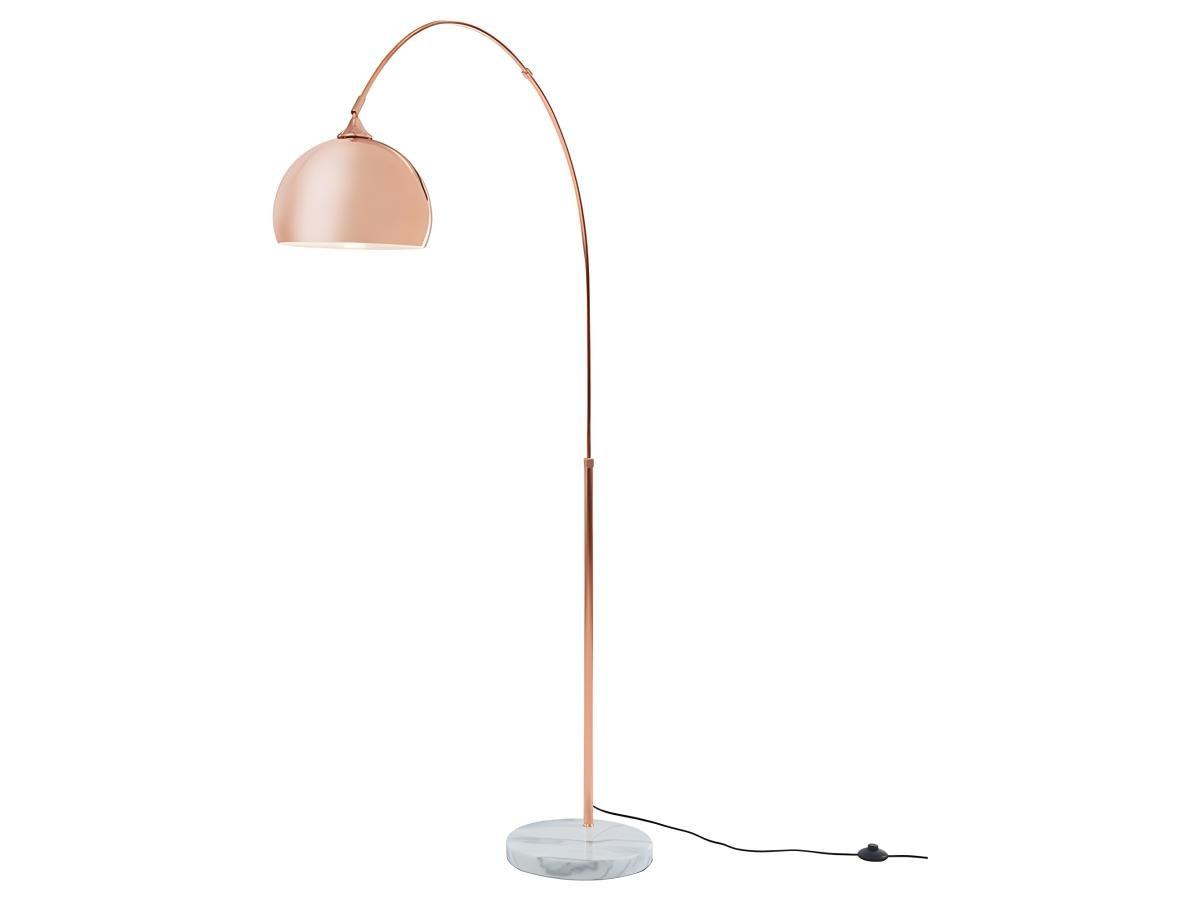 OZAIA Grand lampadaire arc style art déco OMBRAGE Métal marbre 1Cuivré  