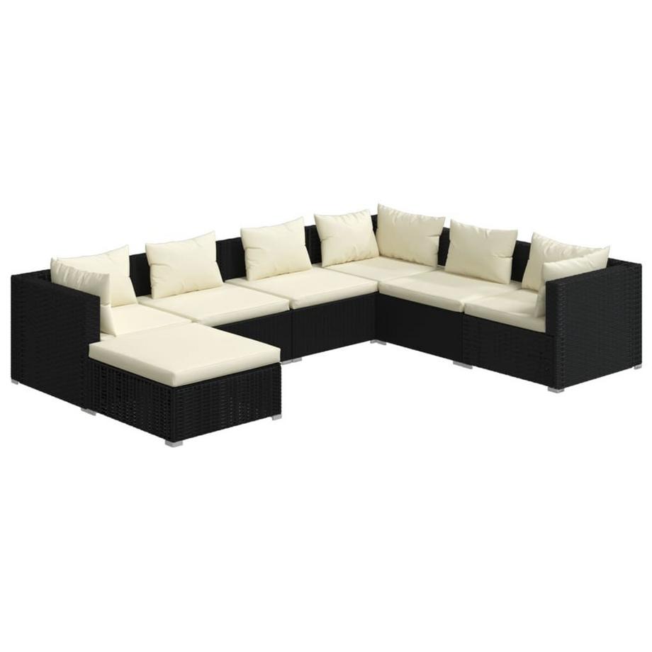 Garten-lounge-set poly-rattan