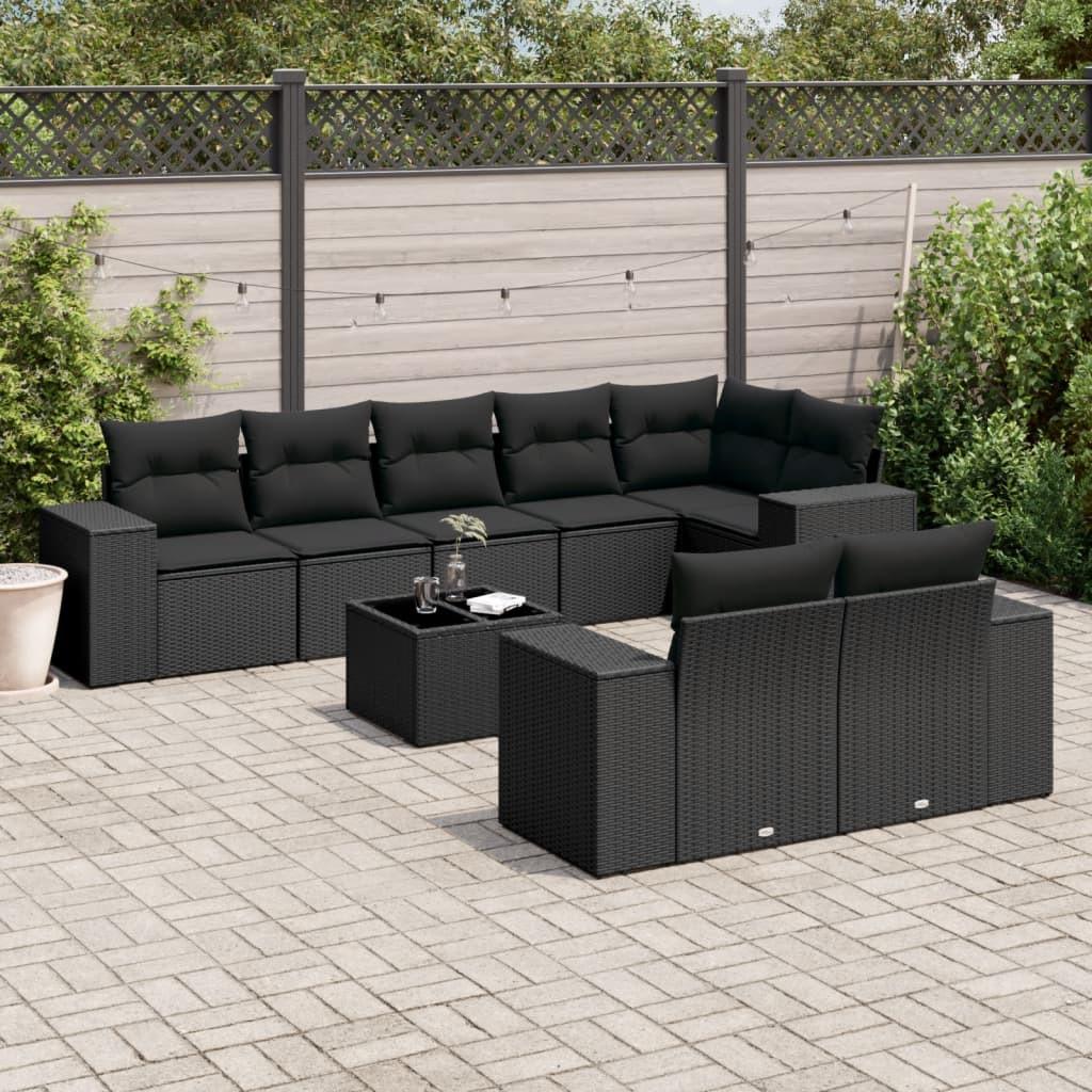 VidaXL set divano da giardino Polirattan  