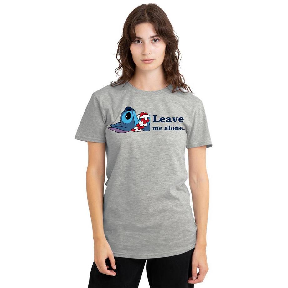 Lilo & Stitch T-Shirt Leave Me Alone Meliert  