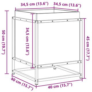 VidaXL Jardinière bois de pin  