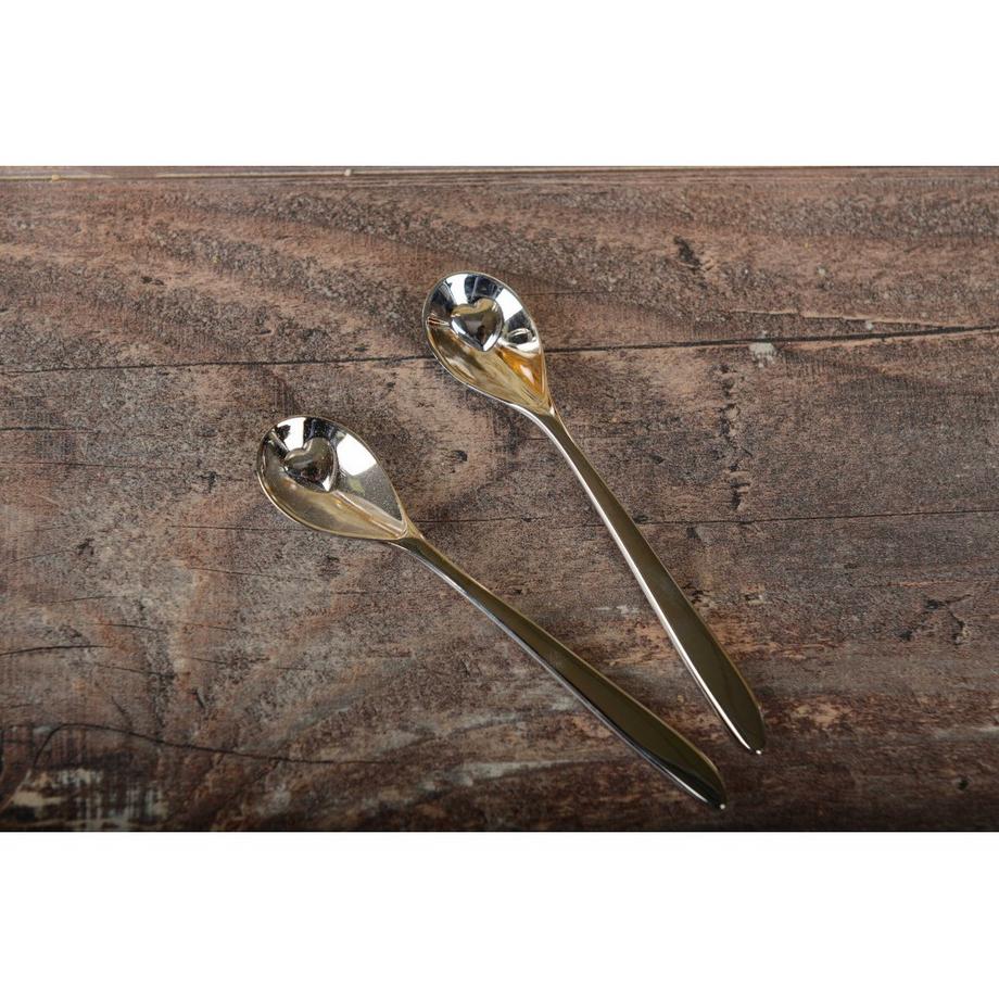 Aulica  CUILLERES MOKA UNIE COEUR-LOT DE 6 