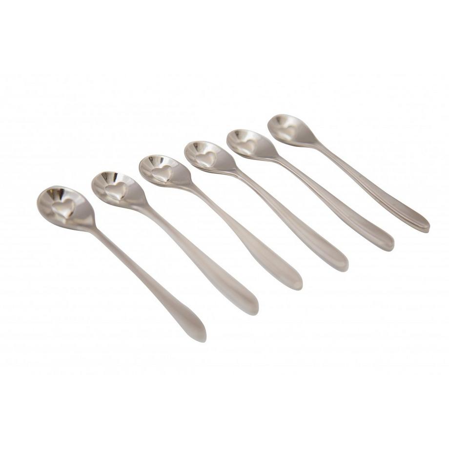 Aulica  CUILLERES MOKA UNIE COEUR-LOT DE 6 