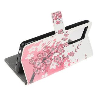 Cover-Discount  Galaxy S21 Ultra - Cuir coque Fleur de prune 