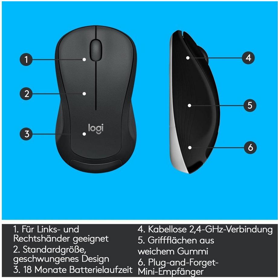 Logitech  Wireless Desktop MK540 - US INT'L-Layout 