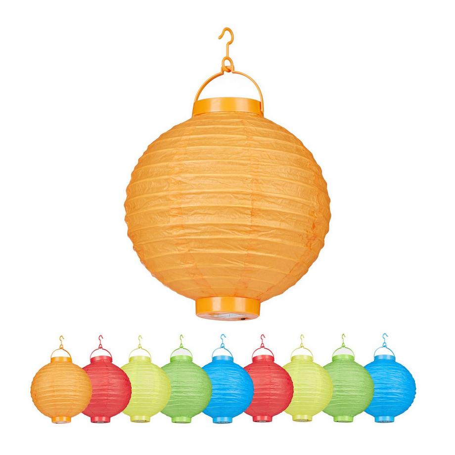 Lanternes LED colorées 10 pièces