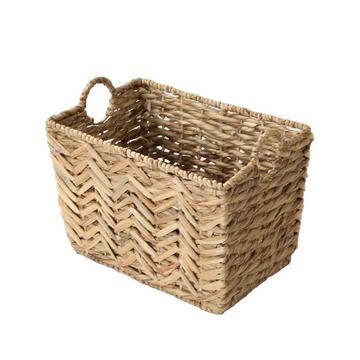 Panier haut en jacinthe d'eau - L46cm x H32 cm