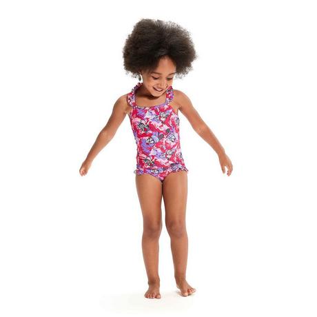 speedo  einteiliger badeanzug mit druckmotiv und schmalen trägern, baby, mädchen lts 