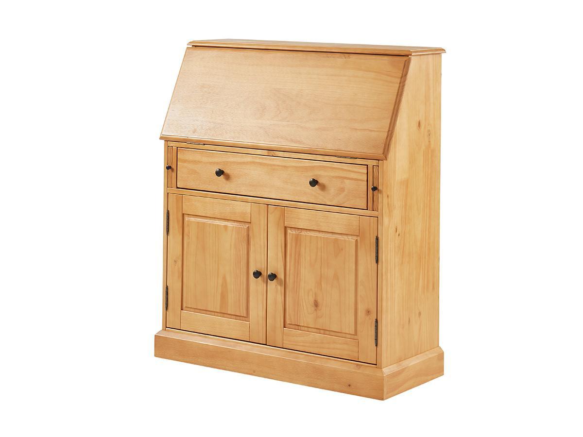 Vente-unique Sekretär MDF Kiefernholz Eichefarben CLEORE  