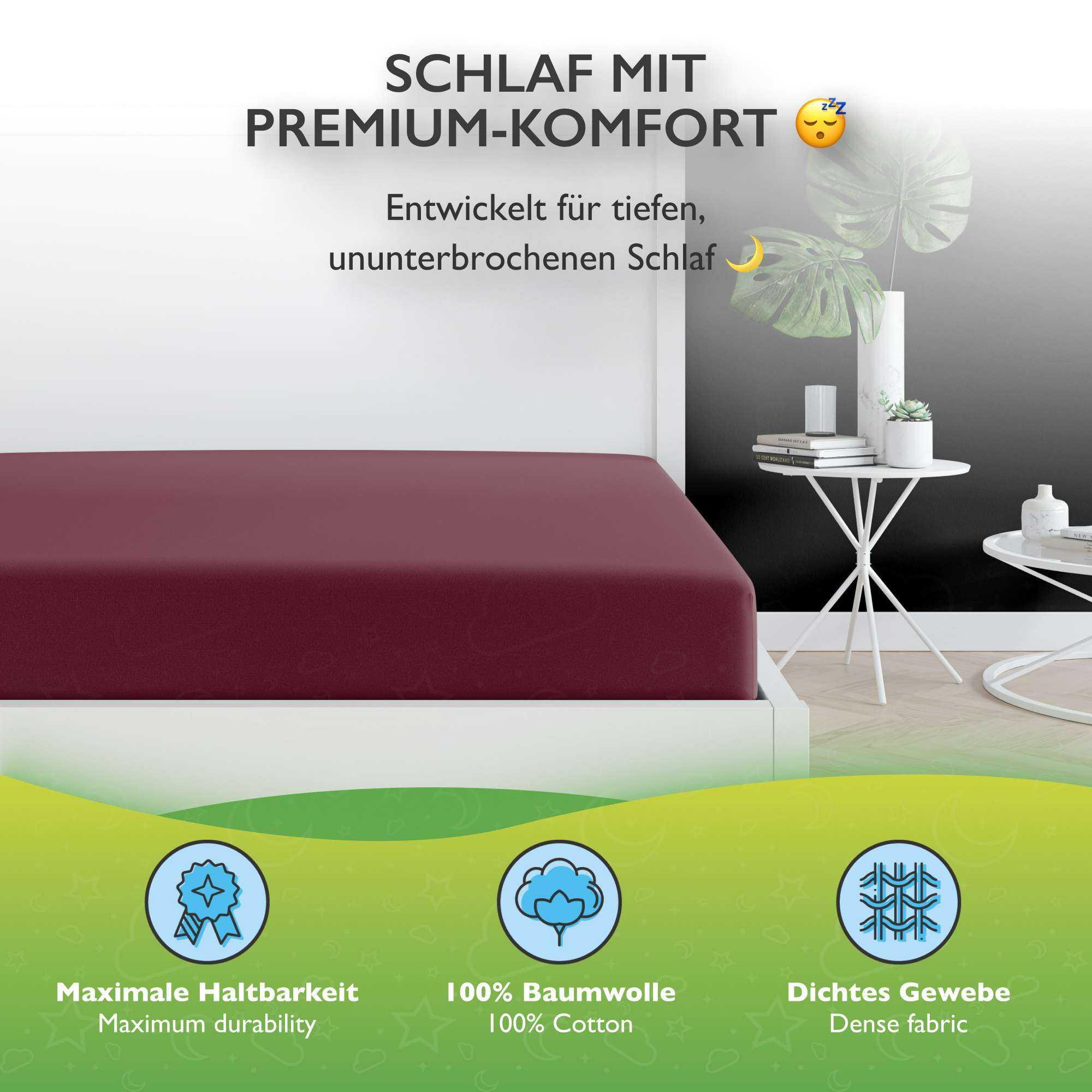 etérea Himmlische Qualität Topper Drap housse Comfort Jersey  