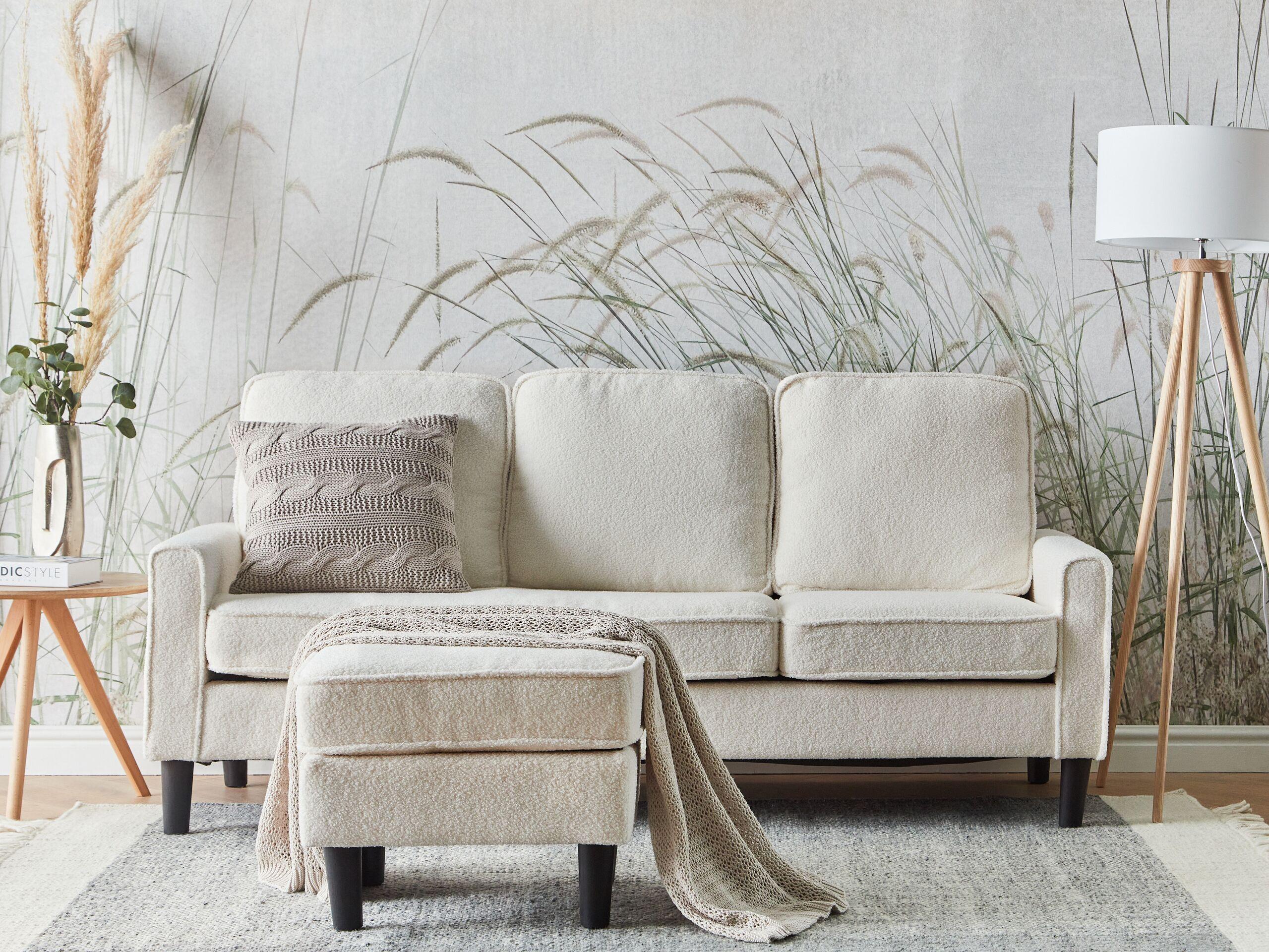 Beliani 3 Sitzer Sofa aus Bouclé Modern AVESTA  