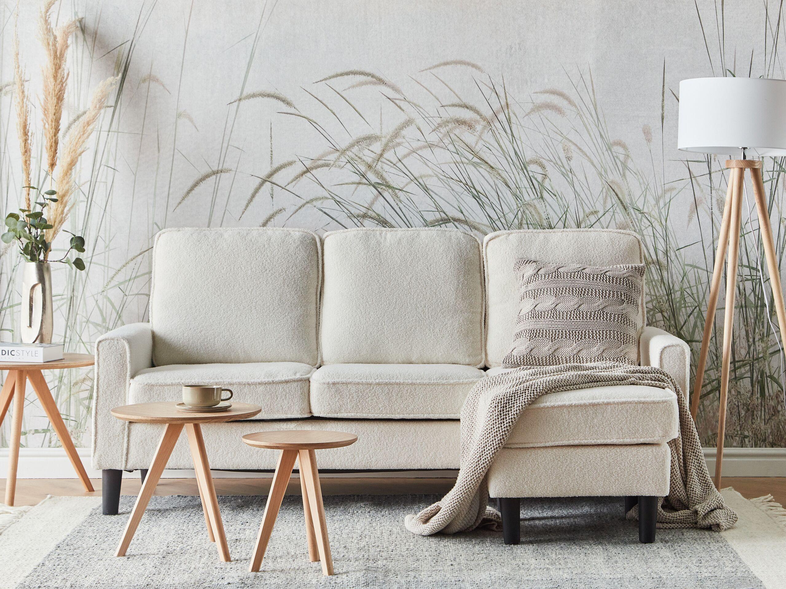 Beliani 3 Sitzer Sofa aus Bouclé Modern AVESTA  