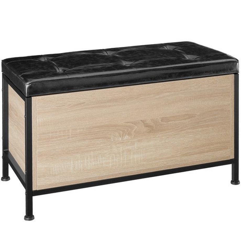 Tectake Coffre banquette matelassée Calico  