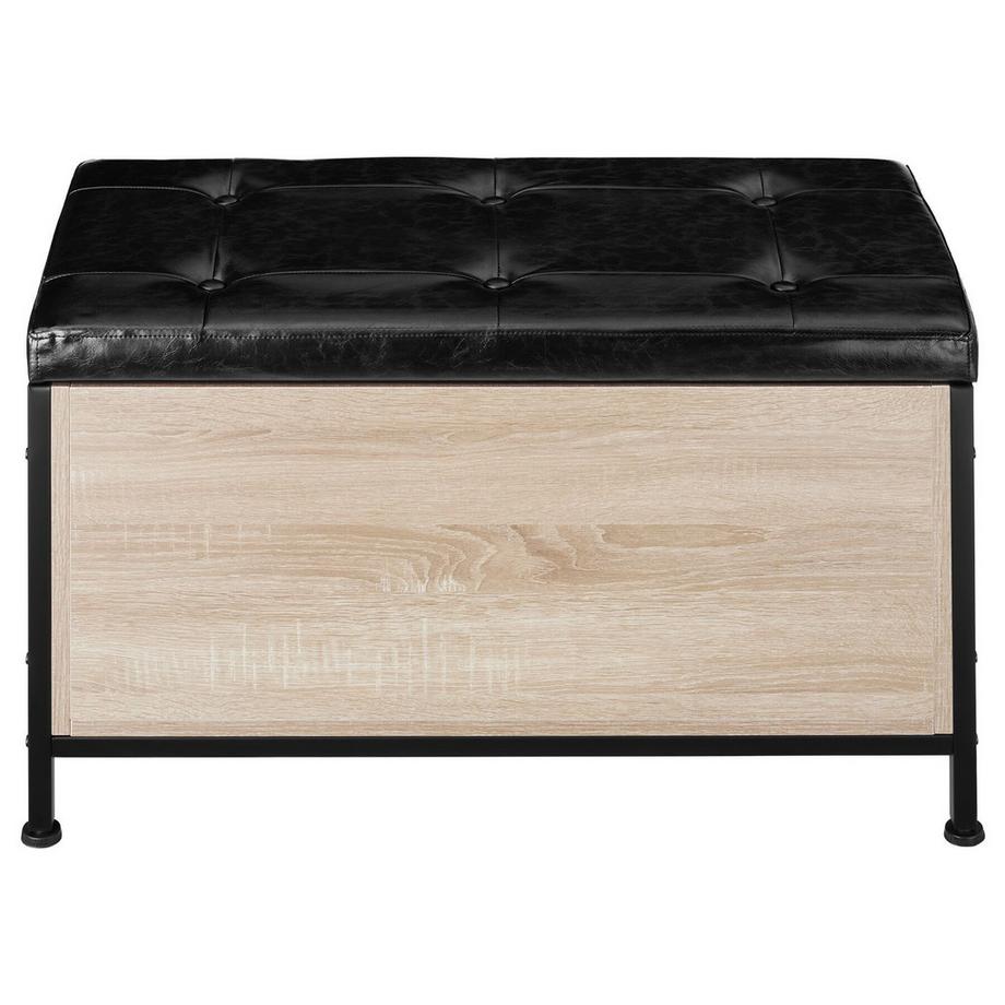Tectake Sitztruhe Calico Industrial Style großer Stauraum, höhenverstellbare Kunststofffüße  