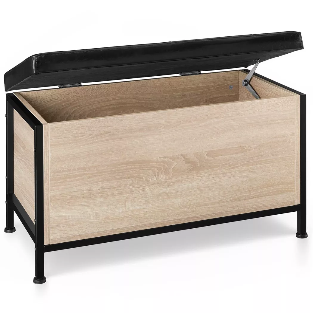 Tectake - Cassapanca con seduta Calico  Stile industriale, 42X51CM, Sabbia