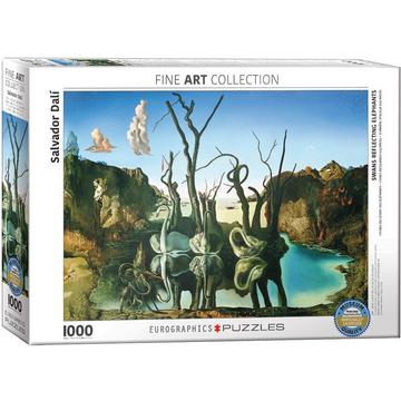 puzzle Salvador Dalí Schwäne spiegeln Elefanten 1000 Teile