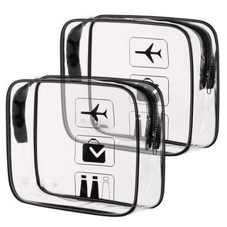 Stück Kulturtasche Transparent, Flugzeug PVC