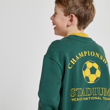 Sweatshirt mit Footballprint