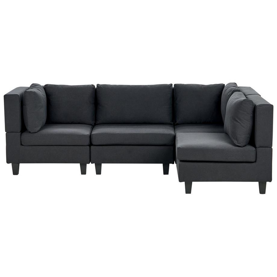 Beliani Ecksofa aus Stoff Modern UNSTAD  