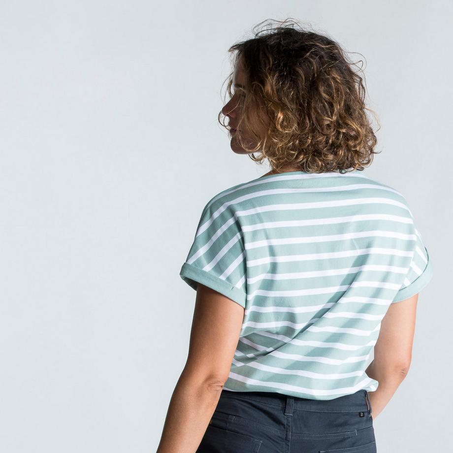 DECATHLON  T-shirt manches courtes femme voile coton 