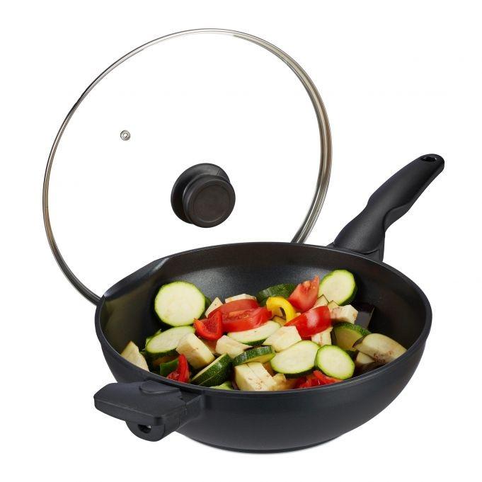 B2X Wok avec couvercle induction  