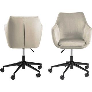 mutoni Sedia da ufficio Bahamas VIC in tessuto colore sabbia nero  