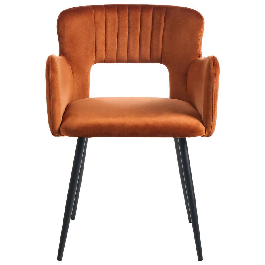 Beliani Esszimmerstuhl 2er Set aus Samtstoff Modern SANILAC  