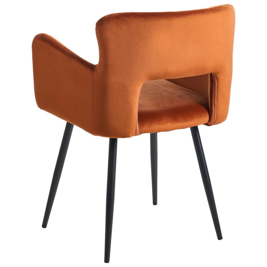 Beliani Esszimmerstuhl 2er Set aus Samtstoff Modern SANILAC  