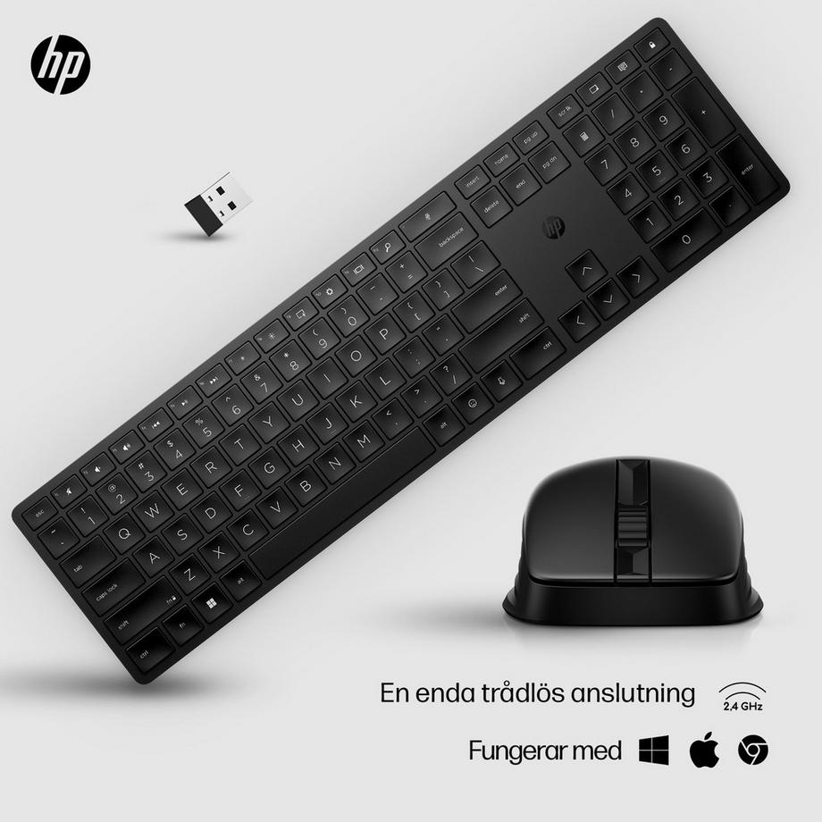 HP 650 Wireless kombinierte Tastatur und Maus