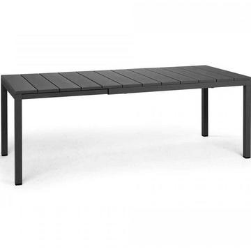 Table de jardin extensible Rio anthracite 140