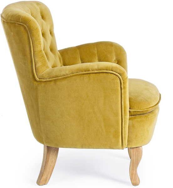 mutoni Fauteuil vintage Orlins moutarde  