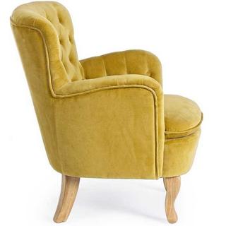 mutoni Fauteuil vintage Orlins moutarde  