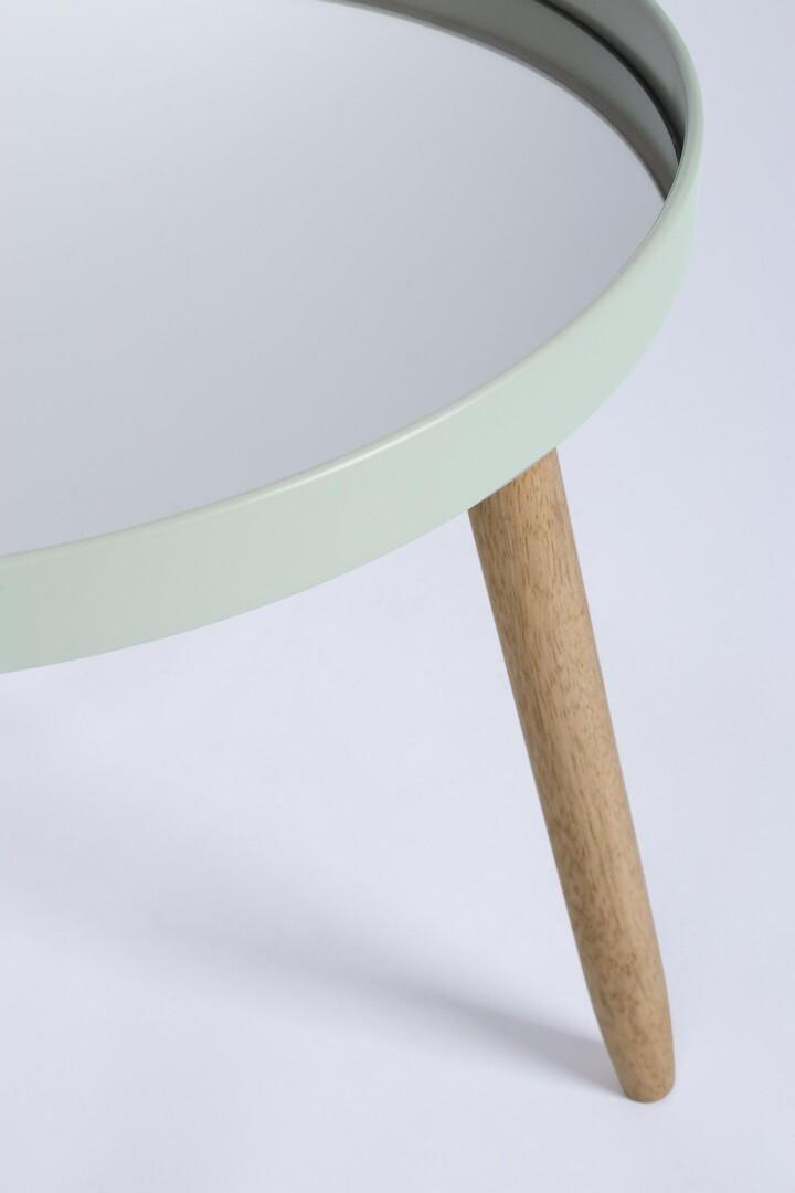 mutoni Tavolino Edvard verde salvia rotondo (set di 2)  