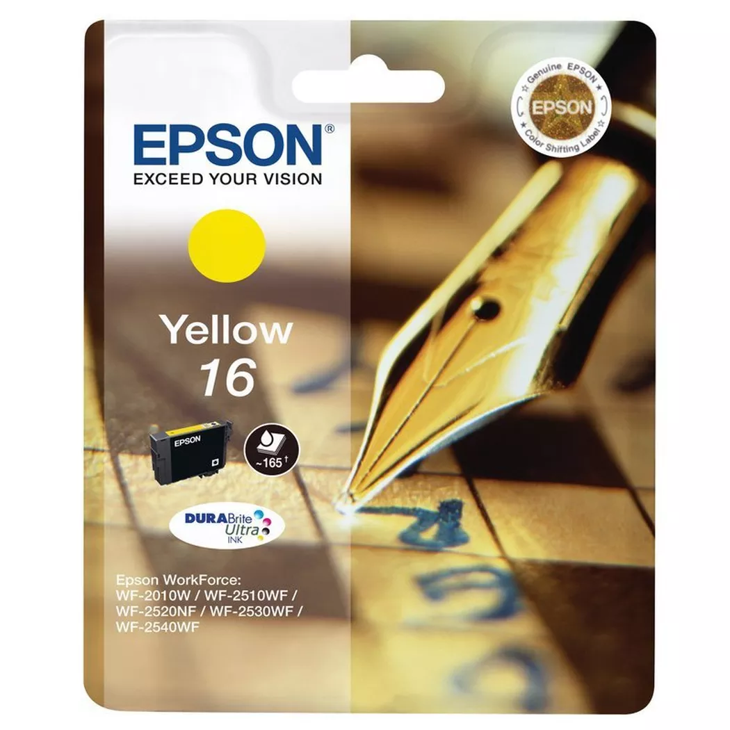 Epson – Tintenpatrone yellow T162440 WF 2010/2540 165 Seiten, One Size