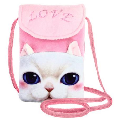 Avizar  Handytasche Katzendesign Rosa 