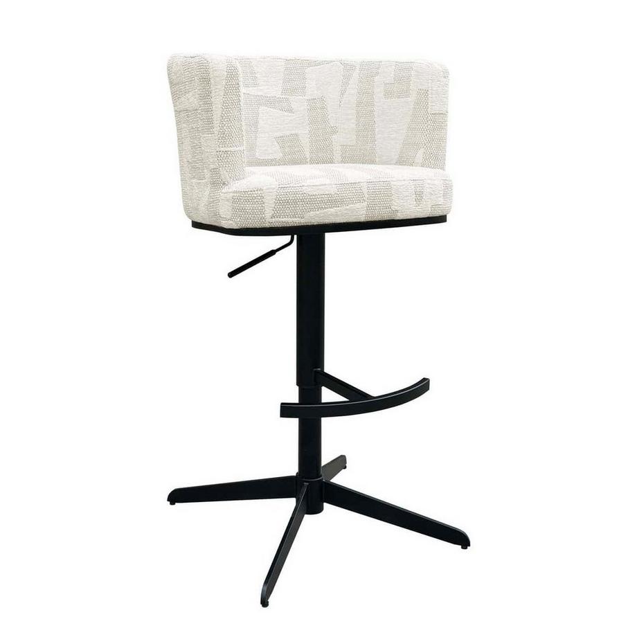 mutoni Chaise de bar Cheyenne beige graffic  