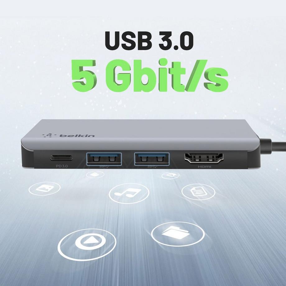 belkin  USB-C auf HDMI / USB / USB-C Hub Belkin 