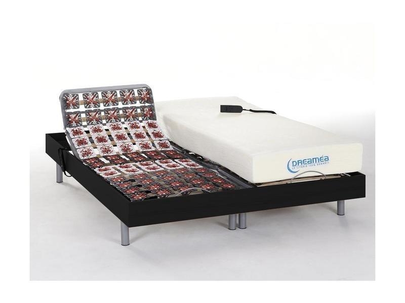 DREAMEA Set da relax con sospensioni memory foam HESIODE III di DREAMEA Motori OKIN Nero  